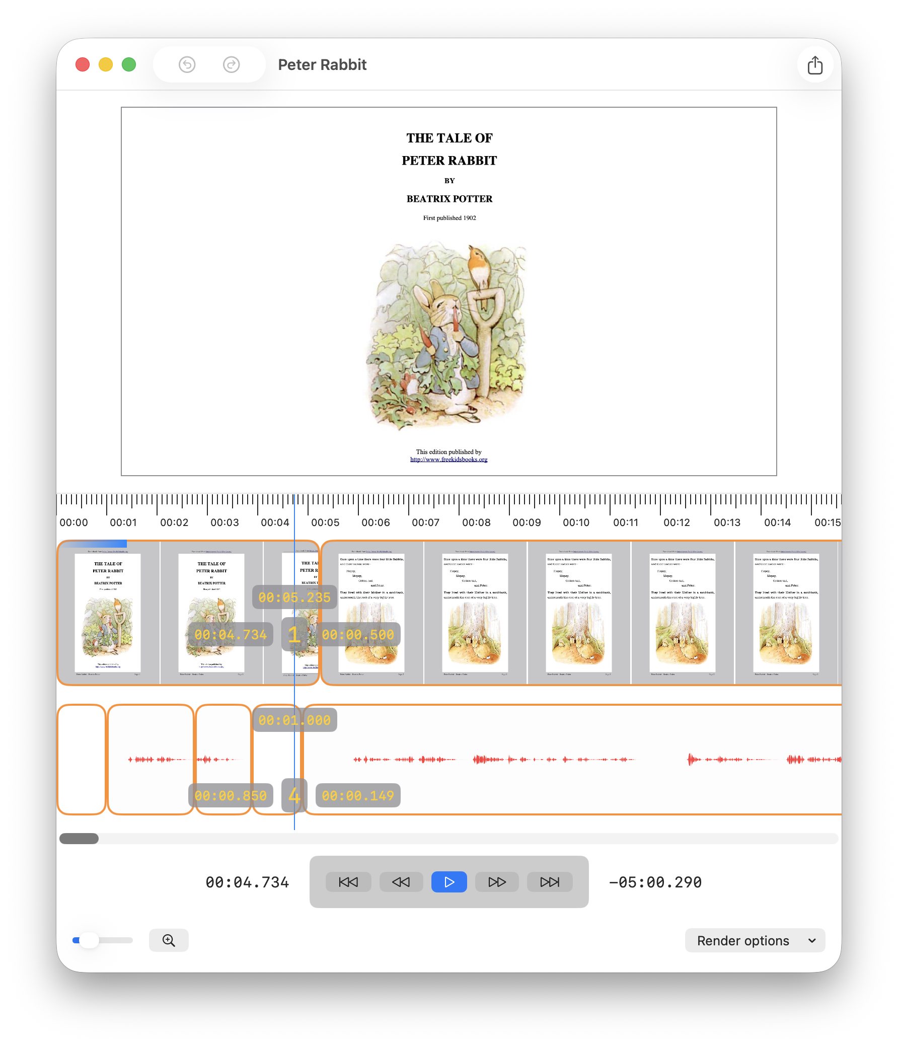 Clapperboard Sync app preview